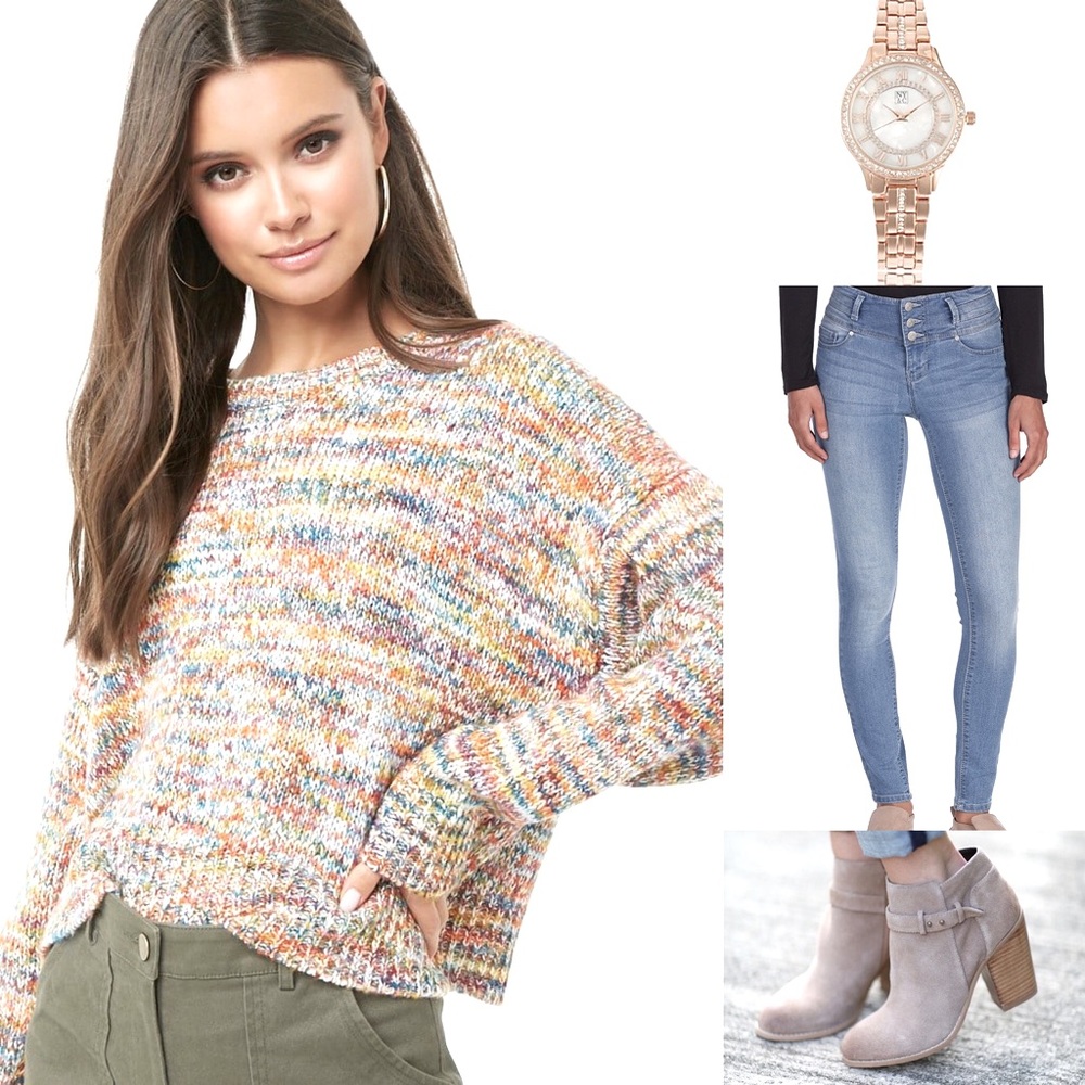 2/$15🆑NWOT Multi-Color Oversized Sweater